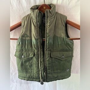 LRG Kids Green Puffer Vest Trees 2T Olive Streetwear Fall Winter